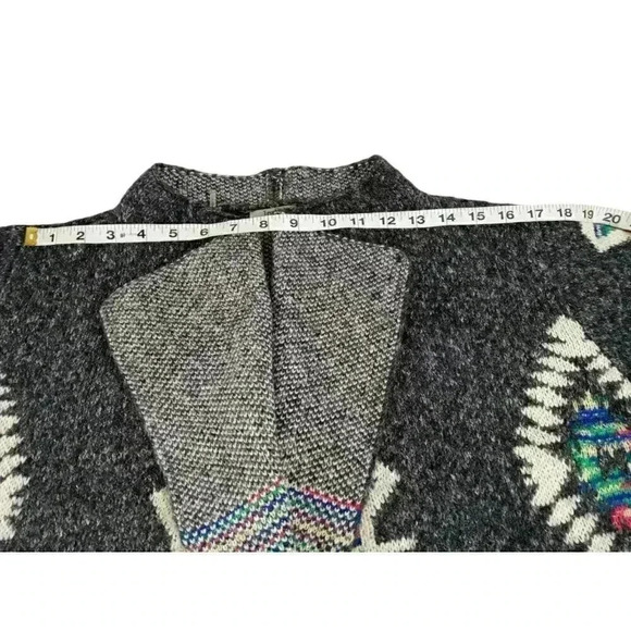 JODIFL Womens Sweater Multicolor Long Sleeve Open Front Fair Isle Cardigan M - Picture 4 of 10